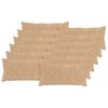 vidaXL Kussensloop 12 st HEERLEN Cr&egrave;mekleurig 40 x 80 cm