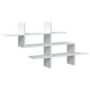 vidaXL Wandschap 124,5x18x60,5 cm bewerkt hout wit