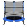 vidaXL Trampoline met veiligheidsnet rond 140x160 cm blauw