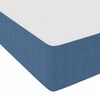 vidaXL Boxspringbed Blauw en Wit 140 x 200 cm Katoen Stof