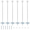vidaXL Aardeankers 6 pcs Zilverkleurig &Oslash;10 x 60 cm