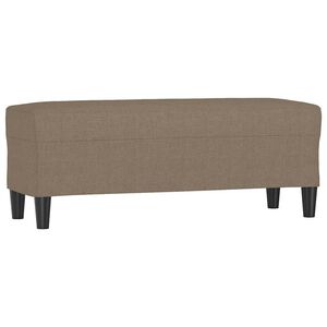 vidaXL Bankje 100x35x41 cm stof taupe