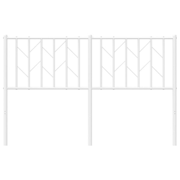 vidaXL Hoofdbord 135 cm metaal wit