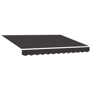 vidaXL Vervangingsdoek voor luifel 300x250 cm polyester grijs