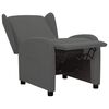 vidaXL Fauteuil verstelbaar stof lichtgrijs