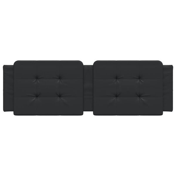 vidaXL Hoofdbordkussen "Zadar" 160 cm kunstleer zwart