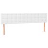 vidaXL Hoofdborden 200x5x78/88 cm kunstleer wit