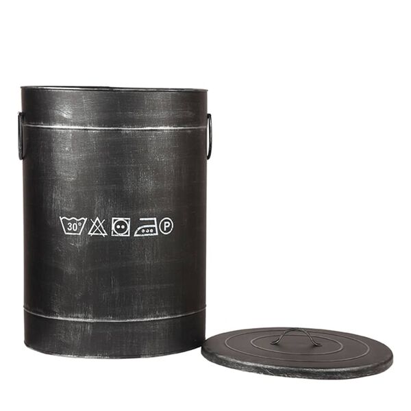 LABEL51 Wasbox L 40x40x58 cm antiekzwart