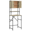 vidaXL Wasmachinekast 68x48,5x194 cm sonoma eikenkleurig