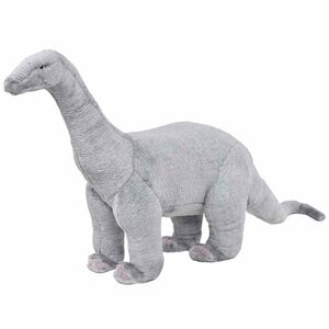 vidaXL Speelgoeddinosaurus staand XXL pluche grijs