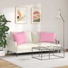 vidaXL Sofa Kussens 2 stuks Roze 70 x 50 cm Stof