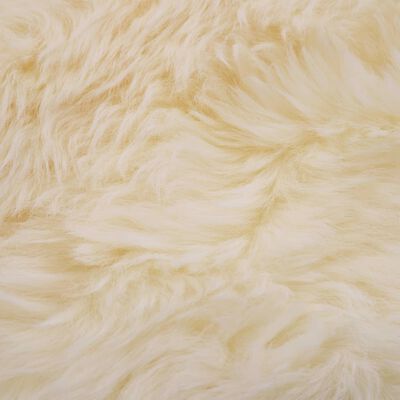 vidaXL Vloerkleed 60x180 cm schapenvacht wit