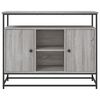 vidaXL Dressoir 100x35x80 cm bewerkt hout grijs sonoma
