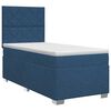 vidaXL Boxspringbed met matras Blauw 100 x 200 cm Stof
