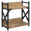 vidaXL Printerstand Artisan Eiken 40 x 20 x 40 cm Bewerkt hout