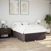 vidaXL Bedframe zonder matras stof donkerbruin 140x190 cm
