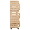 vidaXL Groentetrolley 57x30x80 cm massief grenenhout