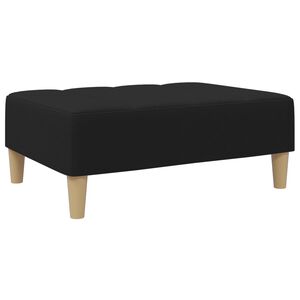 vidaXL Voetenbank 77x55x31 cm stof zwart