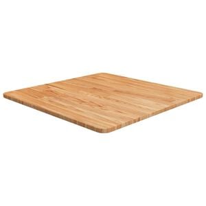 vidaXL Tafelblad vierkant 60x60x1,5 cm massief eiken lichtbruin