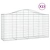 vidaXL Schanskorven 13 st gewelfd 200x50x100/120 cm ijzer