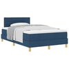 vidaXL Boxspringbed met kussen met hoofdeinde Blauw 120 x 200 cm Stof