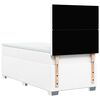 vidaXL Boxspring met matras kunstleer wit 100x200 cm