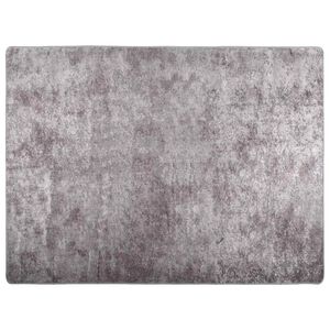 vidaXL Vloerkleed wasbaar 400x300 cm grijs