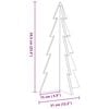 vidaXL Kerstdecoratie kerstboom 59,5 cm massief grenenhout
