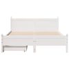 vidaXL Bedframe zonder matras massief grenenhout wit 160x200 cm