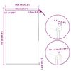 vidaXL Rolgordijn verduisterend 84,4 x 175 cm stofbreedte 80 cm gebroken wit