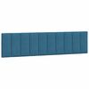 vidaXL Bedframe zonder matras "Hanko" fluweel blauw 200x200 cm