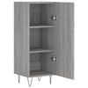 vidaXL Dressoir 34,5x34x90 cm bewerkt hout grijs sonoma eikenkleurig