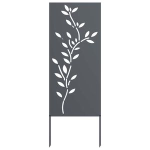 vidaXL Tuin Privacy Screen Antraciet 50 x 140 cm Koudgewalst staal