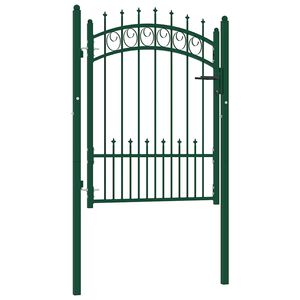 vidaXL Hekpoort EMMEN met stalen pinnen 104x109,5 cm groen