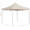 vidaXL Partytent professioneel inklapbaar 2x2 m aluminium cr&egrave;me
