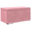 vidaXL Kruk Roze 81 x 41 x 40 cm Velvet en Gefabriceerd Hout