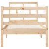 vidaXL Bedframe massief hout 75x190 cm