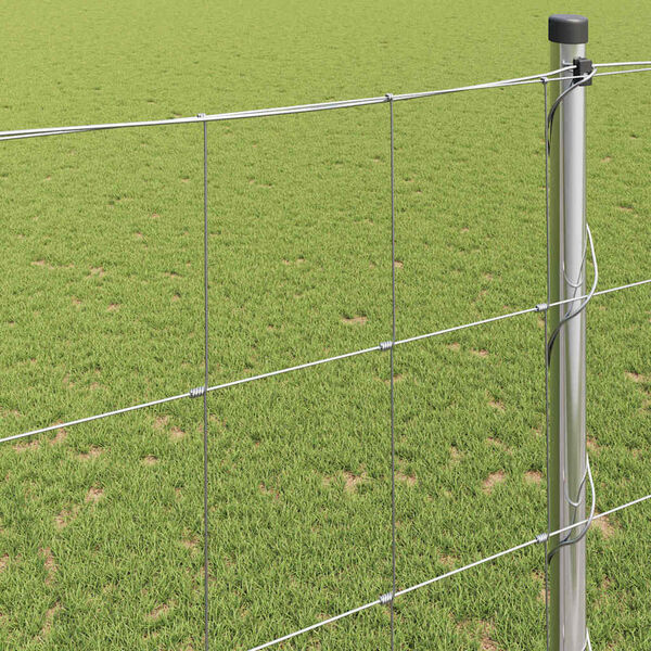 vidaXL Weidehekwerk Zilver 50 x 1,5 m Gegalvaniseerd staal