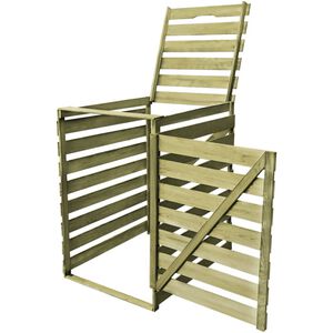 vidaXL Containerberging enkel 240 L ge&iuml;mpregneerd hout