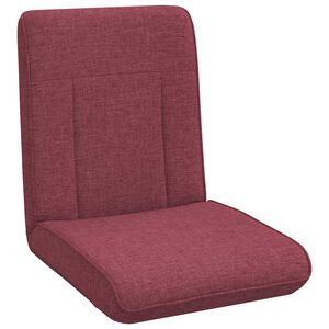 vidaXL Verstelbare vlo stoelen Wijnrood Stof