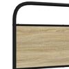 vidaXL Bedframe zonder matras bewerkt hout sonoma eikenkleur 120x200cm