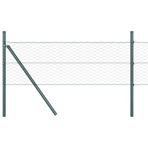 vidaXL Grond Fix Gelast Draadhek 100 x 0,6 m (B x H) PVC-Coated Staal