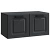 vidaXL Wandbeugel TV-kast Zwart 59,5 x 31 x 30 cm Bewerkt hout