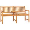 vidaXL Tuinbank met tafel 3-zits 150 cm massief teakhout