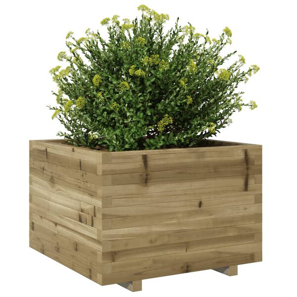 vidaXL Plantenbak 70x70x49,5 cm ge&iuml;mpregneerd grenenhout