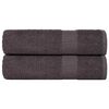 vidaXL Handdoeken FROGN 2 st 50x100 cm 360 g/m&sup2; antraciet