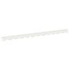 vidaXL Gazonrand 50 st 102 x 4 x 4 cm Staal Wit