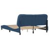 vidaXL Bedframe zonder matras "Hvar" stof blauw 160x200 cm