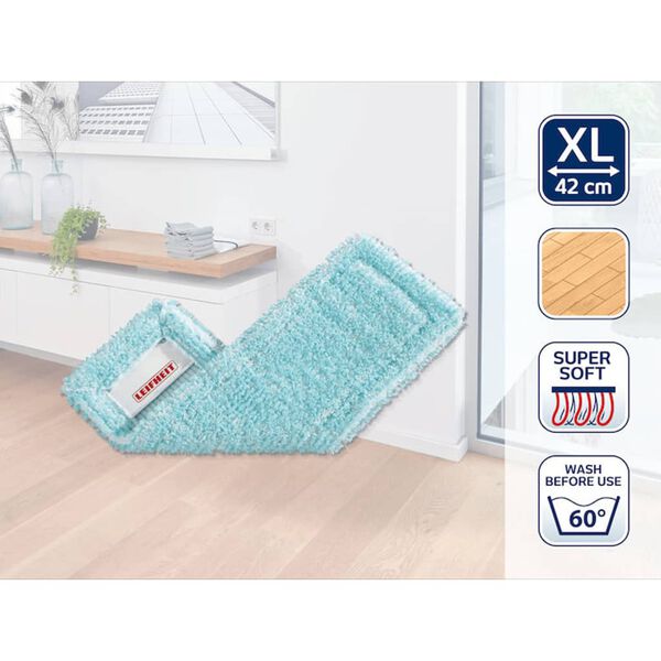 Leifheit Mopdoek Profi Extra Soft blauw 55116