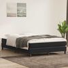 vidaXL Boxspring met matras fluweel zwart 140x210 cm
